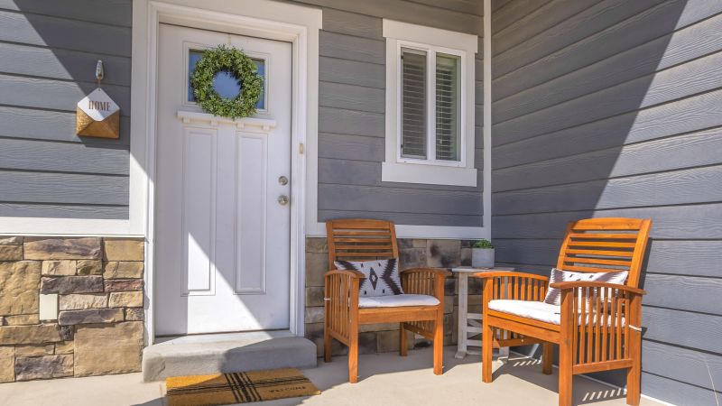 Wooden Front Porch