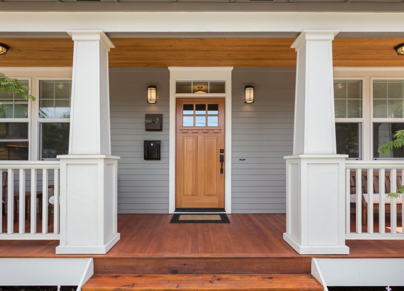 Traditional Wooden Front Porches